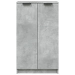 Shoe Cabinet Concrete Grey 59x35x100.5 cm Engineered Wood 811443