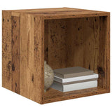 Wall Cabinet 2 pcs Old Wood 37 x 37 x 37 cm Engineered Wood 875073
