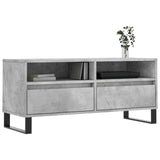 TV Cabinet Concrete Grey 100x34.5x44.5 cm Engineered Wood 831248