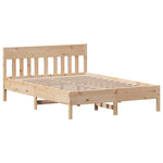 Bed Frame without Mattress 140x200 cm Solid Wood Pine 3301866