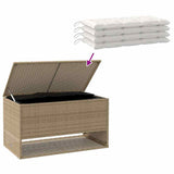 Outdoor Cushion Box Beige 100x55x55.5 cm Poly Rattan 4104144