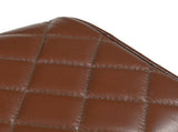 Bench 110 x 30 x 45 cm Real Leather Brown Diamond 42042113