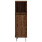 ZNTS 3 Piece Bathroom Cabinet Set Brown Oak Engineered Wood 3187796