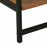 Clothes Rack Black 60 x 45 x 180 cm Solid Acacia Wood 374114