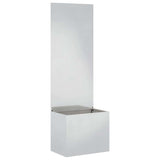 Garden Privacy Screen Sliver 50 x 32 x 150 cm Stainless steel 876445