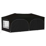 Pop-up Party Tent 575 x 288 x 245 cm Black Oxford Fabric 42019909