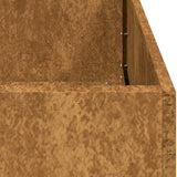 Planter Rusty 80x40x80 cm Weathering Steel 860716