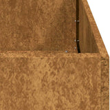 Planter Rusty 80x80x80 cm Weathering Steel 860786