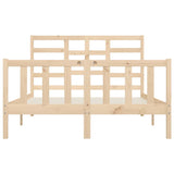 Bed Frame without Mattress 160x200 cm Solid Wood Pine 3107623