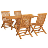 Garden Dining Set Warm Brown Teak wood Medium to Large Extendable 3059593