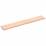 ZNTS Wall Shelf 200x30x cm Untreated Solid Wood Oak 363604