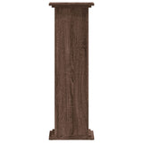 Plant Stand Brown Oak 33x33x100 cm Engineered Wood 852984