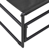 Garden Lounger Chair Anthracite 87x74x73 cm Steel and Textilene 42003022