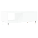 Coffee Table White 90x50x36.5 cm Engineered Wood 830556