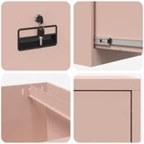 File Cabinet Geometric Pink 44 x 50 x 74.5 cm Cold-Rolled Steel 891593
