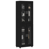 Highboard FLORIN Black 60 x 35 x 182 cm Engineered Wood 3397905