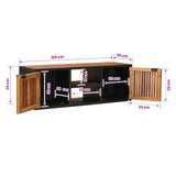 TV Cabinet with Shelf with Storage 105 x 30 x 35 cm 42020095