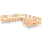 8 Piece Garden Lounge Set Solid Wood Pine 3083244