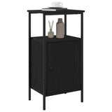Bedside Cabinet 2 pcs Black Oak 41 x 31 x 80 cm Engineered Wood 862918