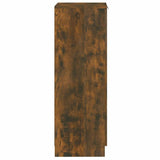 Shoe Cabinet Smoked Oak 30x35x100 cm Engineered Wood 817105