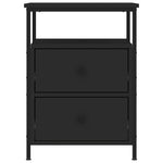 ZNTS Bedside Cabinets 2 pcs Black 44x45x60 cm Engineered Wood 826004