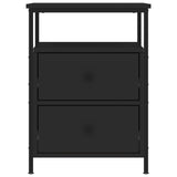 ZNTS Bedside Cabinets 2 pcs Black 44x45x60 cm Engineered Wood 826004