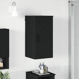 Bathroom Cabinet Wall-mounted with Door Black 30 x 31.5 x 61 cm 883345