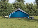 Family Tent with Roof Blue and Grey 256 x 256 x 185 cm 4100677