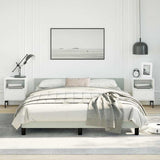 Bed Frame without Mattress Light Grey Queen Velvet 347606