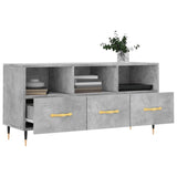 TV Cabinet Concrete Grey 102x36x50 cm Engineered Wood 829016