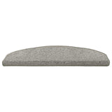Self-adhesive Stair Mats 15 pcs 80 x 24.5 x 3.5 cm Light Grey 42038648