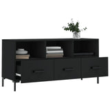 TV Cabinet Black 102x36x50 cm Engineered Wood 829037