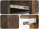 Wall-Mounted Bedside Cabinet 2 pcs Smoked Oak 33 x 34.5 x 20 cm 897926
