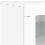 Sideboard with LED Lights White 202x37x67 cm 3209009