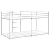 Bunk Bed without Mattress White 100x190 cm Steel 4019885