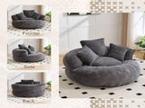 GOMYWAY Bean Bag Chairs for Adults/Kids,Large Bean Bag Chair with 3 Pillows & Armrest, Soft Corduroy W2678P489500