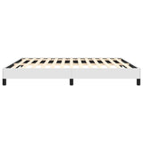 Bed Frame without Mattress White 152x203 cm Queen Faux Leather 346935