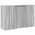 Reception Desk Grey Sonoma 155x50x103.5 cm Engineered Wood 3324201