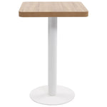 Bistro Table Light Brown 50x50 cm MDF 286426