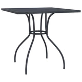 Garden Dining Set Anthracite Steel Medium Foldable 3187975