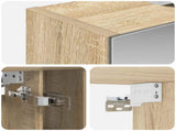 Bathroom Mirror Cabinet with Shelf Sonoma Oak 60 x 14.5 x 70 cm 889193