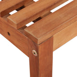 Table And Bench Set Brown Solid acacia wood Medium Foldable 44038