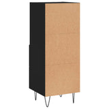 ZNTS Sideboard Black 34.5x34x90 cm Engineered Wood 828661