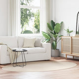 ZNTS 'HUARTE' Beige Rug 160x230 cm Oval 4103618