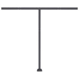 Manual Retractable Awning with LED 300x250 cm Orange and Brown 3069705