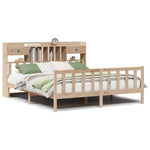 Bookcase Bed without Mattress 180x200 cm Super King Solid Wood Pine 3321749