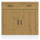 Kitchen Base Cabinet Porto Artisan Oak Engineered Wood 853986