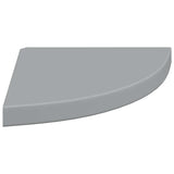 Floating Corner Shelves 2 pcs Grey 35x35x3.8 cm MDF 323923
