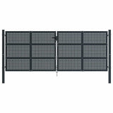 Garden Gate Anthracite 400x150 cm Steel 154574
