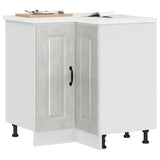 Kitchen Corner Base Cabinet Kalmar Concrete Grey Engineered Wood 853511